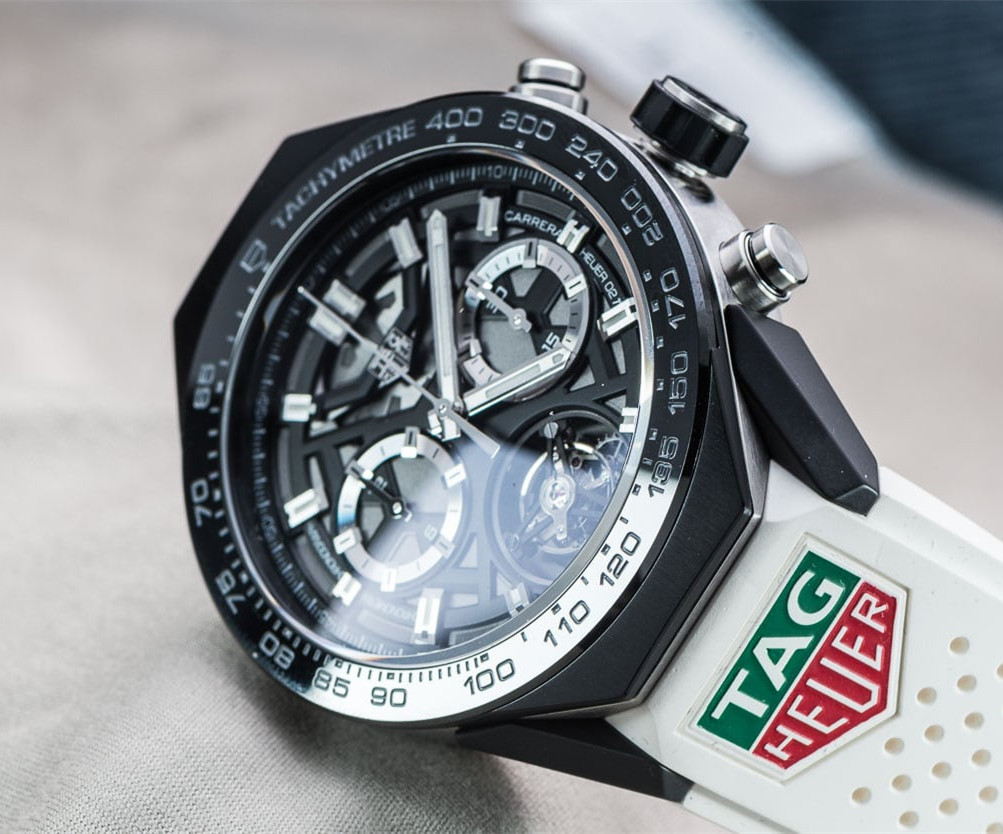 Réplica Suiza Barata TAG Heuer Carrera HEUER 02T Tourbillon Cronógrafo Revisión