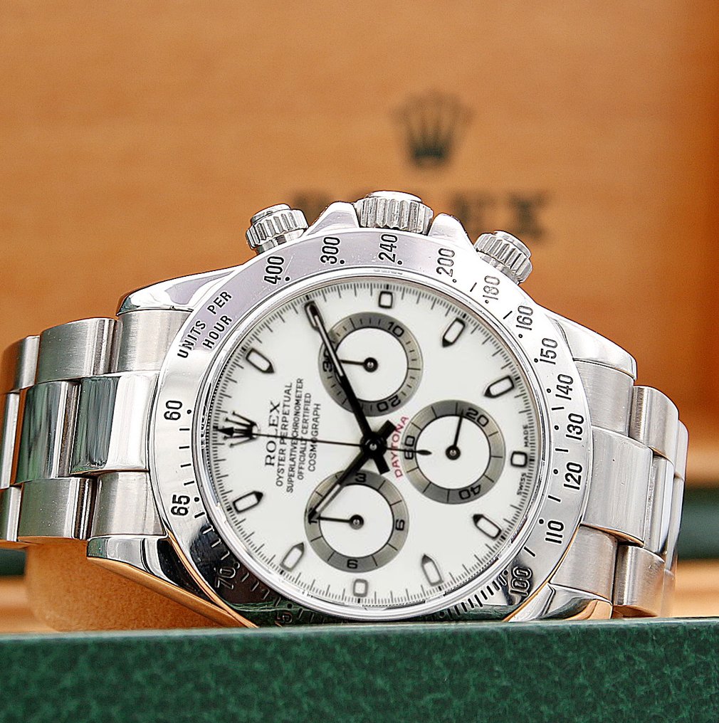 imitazioniitalia.com Hermosa Replicas De Relojes Rolex Daytona Acero Inoxidable Pulsera Esfera Blanca